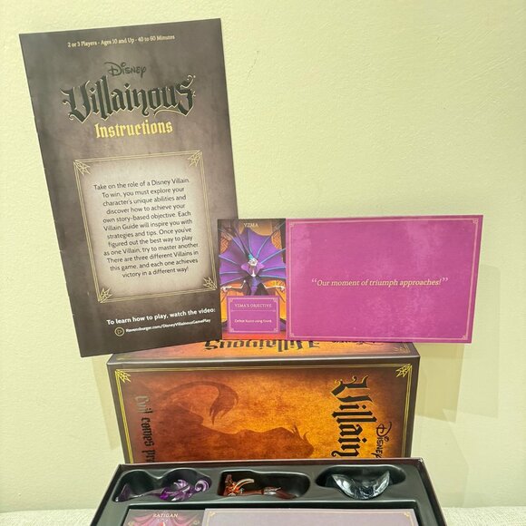 COPY - DISNEY Villainous: Evil Comes Prepared Board Game - LIKE NEW - Picture 3 of 4
